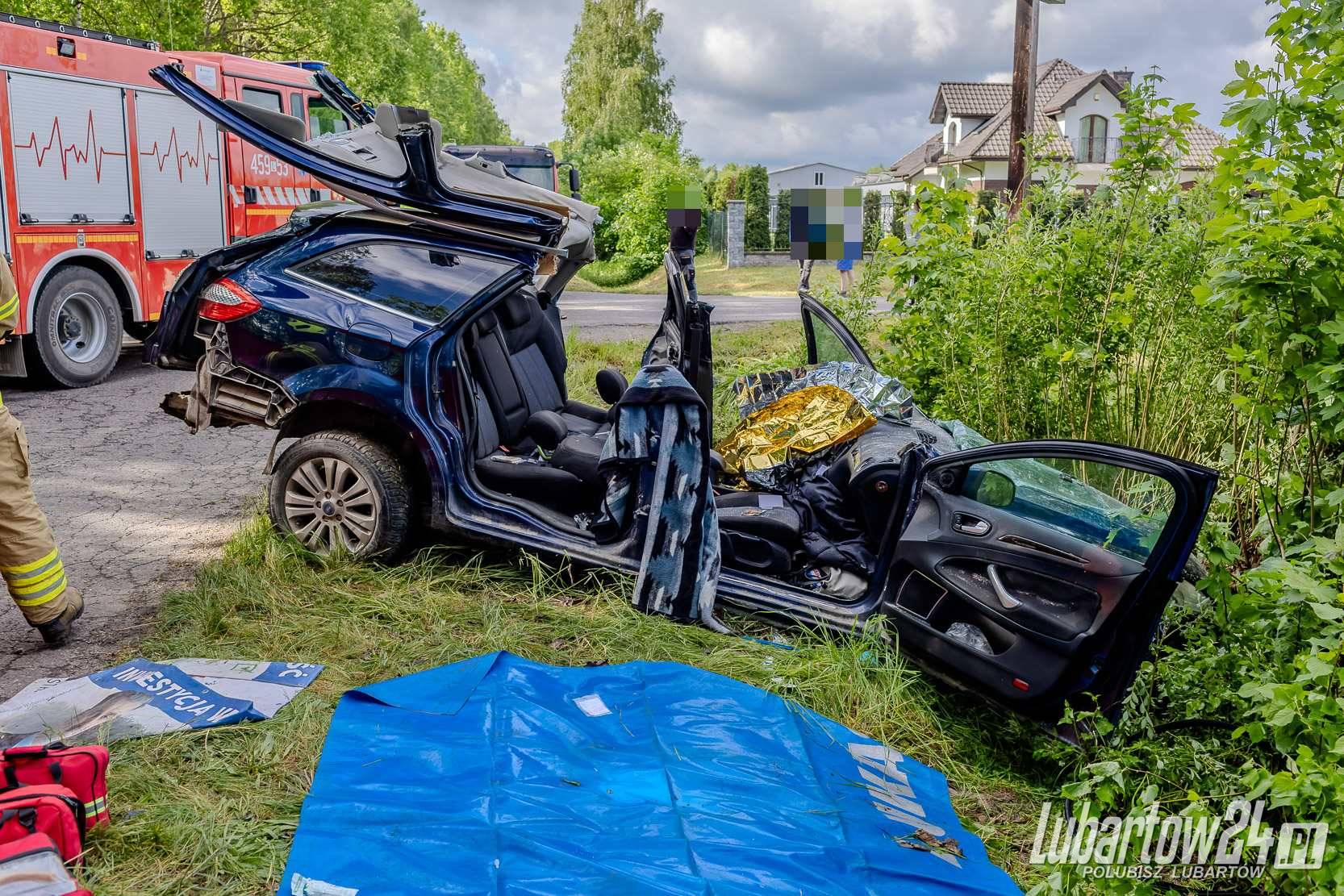 Wypadek w miejscowości Ciemno