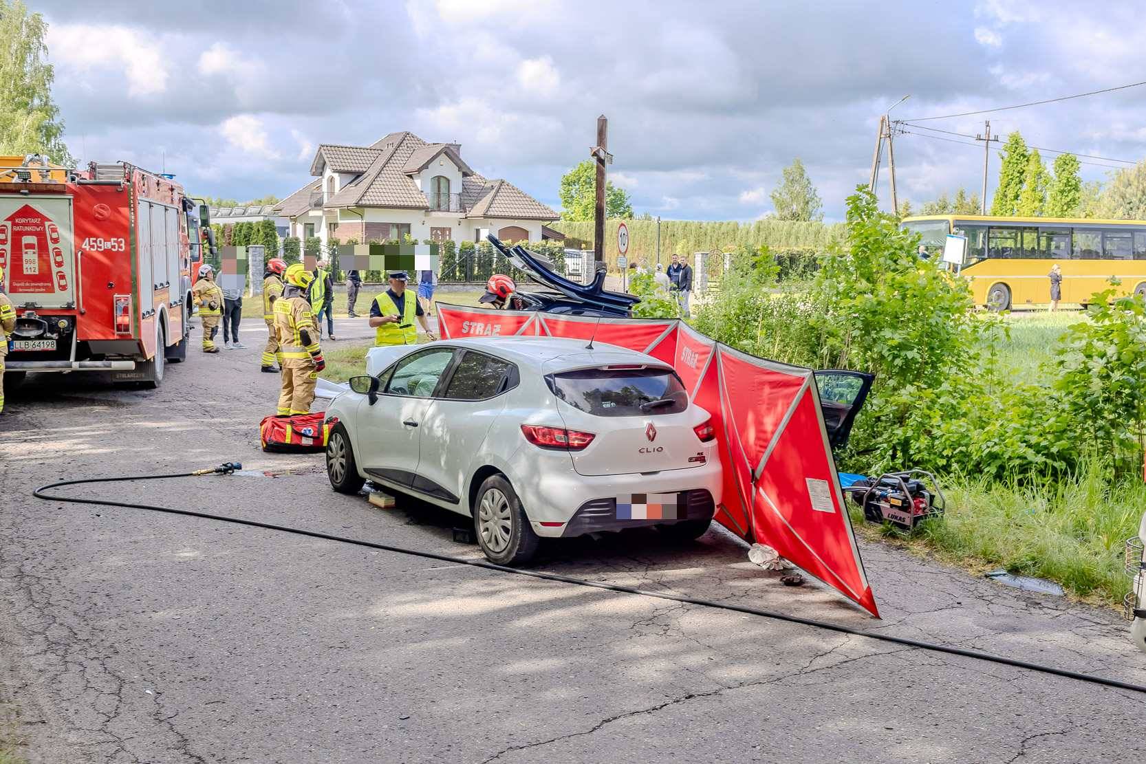 Wypadek w miejscowości Ciemno