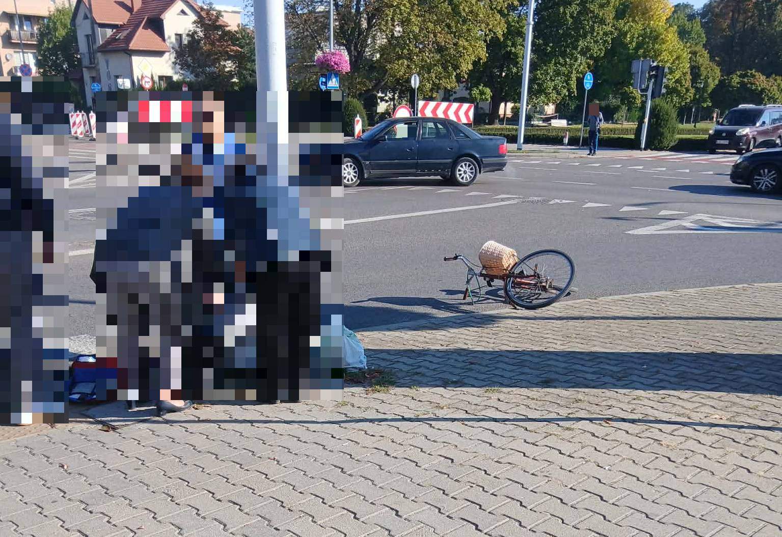 Potrącenie rowerzystki przy Lipowej w Lubartowie