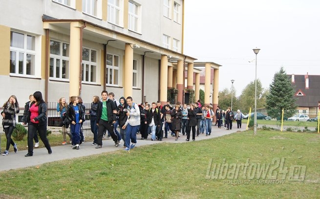 Pożar w szkole w Kamionce