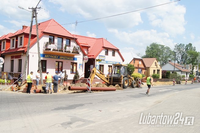 Remont drogi Kamionka - Lubartów