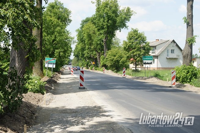 Remont drogi Kamionka - Lubartów