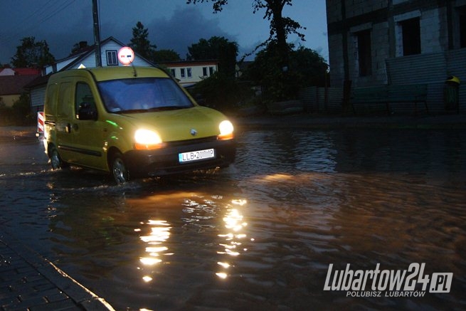 Zalana ul. Lubartowska w Kamionce