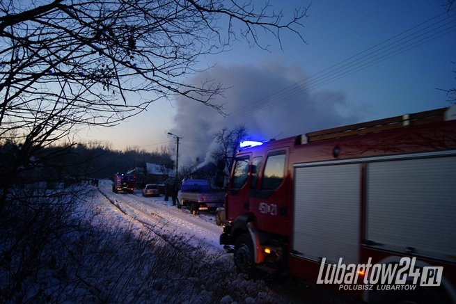 Pożar domu w Starościnie