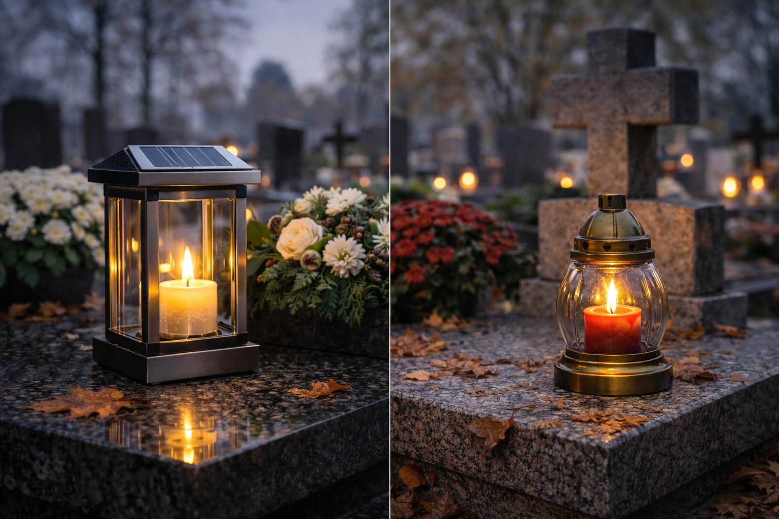 Jak dopasować znicz do rodzaju nagrobka