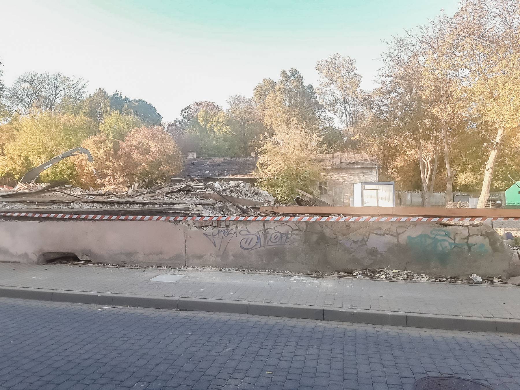 rozbiórka budynku przy ul Kościuszki