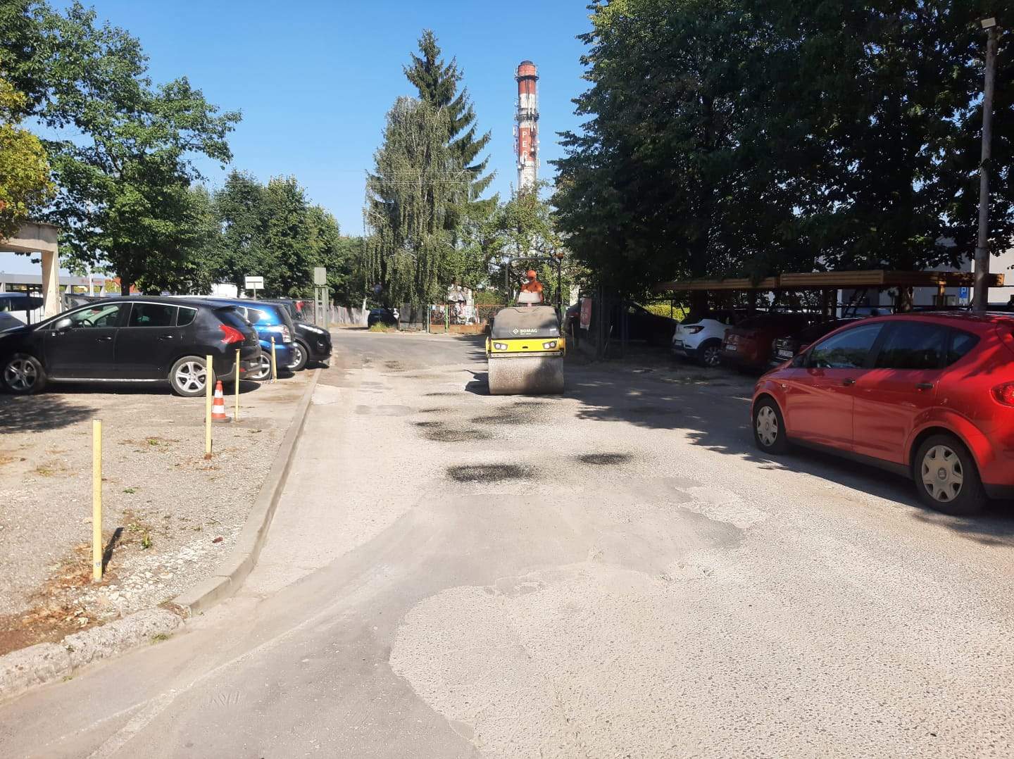 naprawili parking przy szpitalu