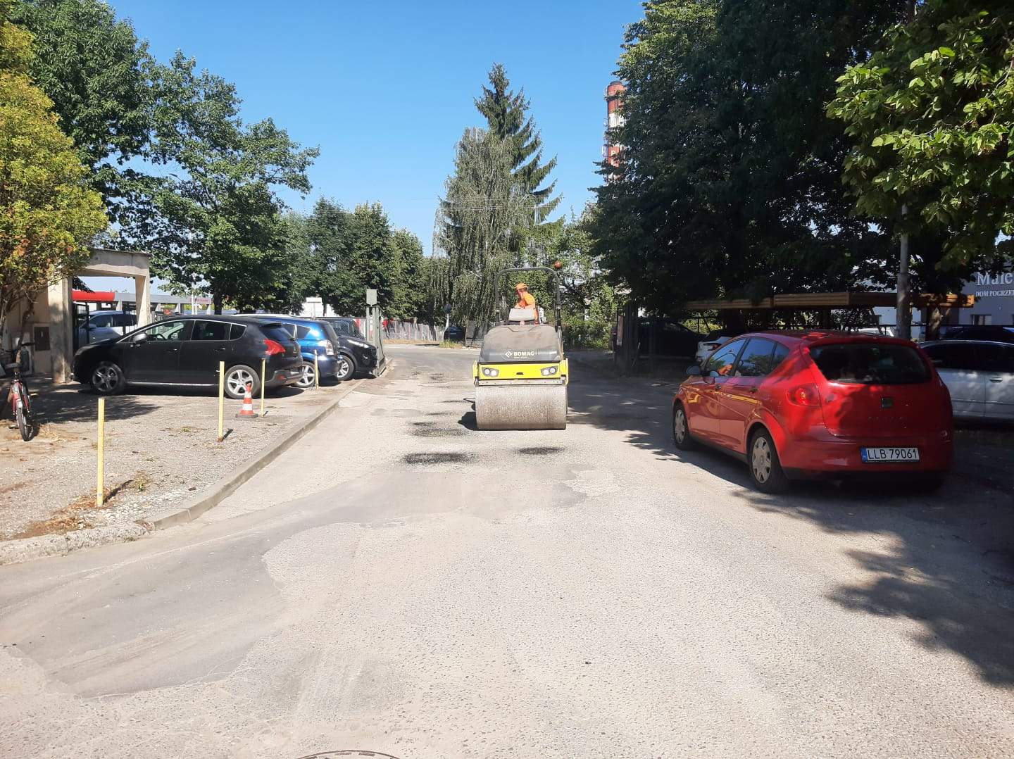 naprawili parking przy szpitalu