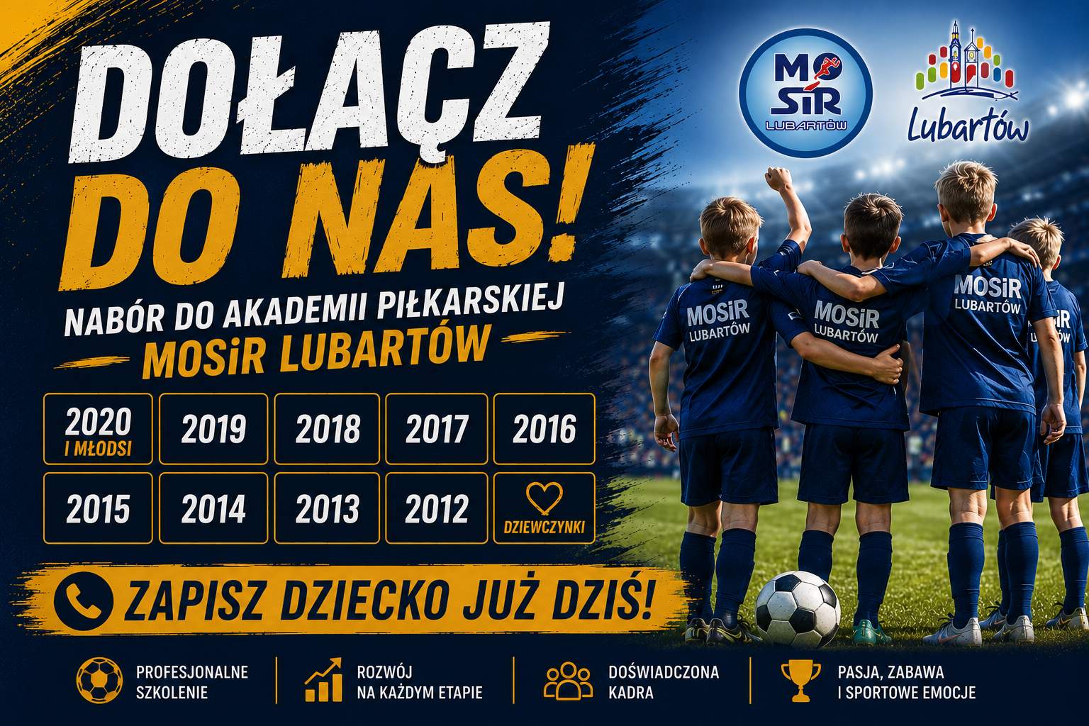 nabór do Akademii Piłkarskiej MOSiR Lubartów