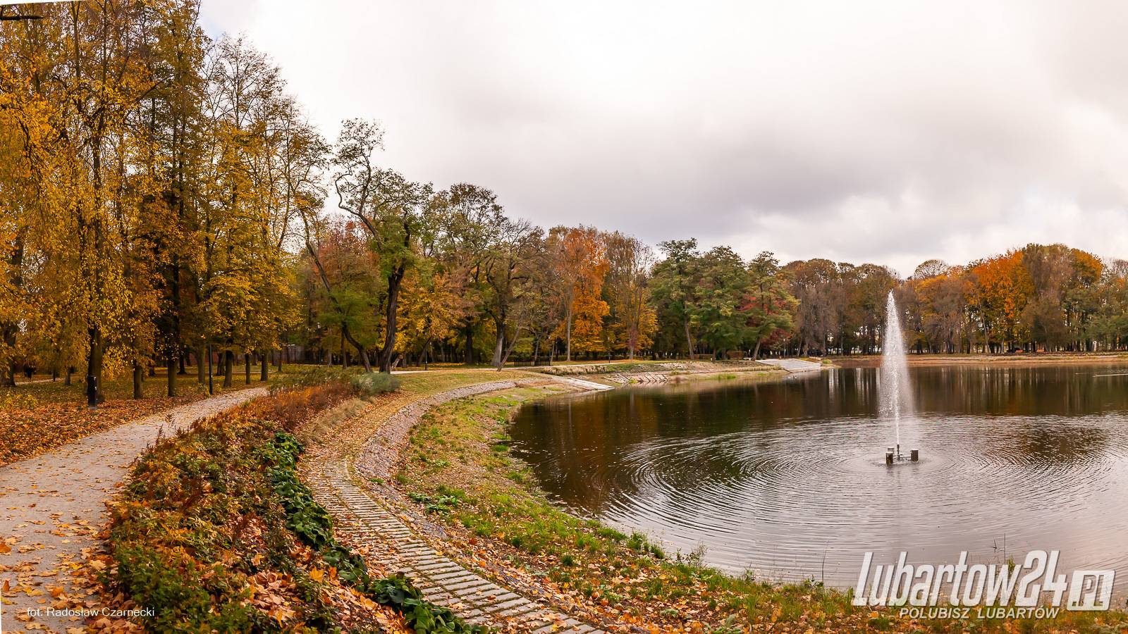 Jesień w lubartowskim parku