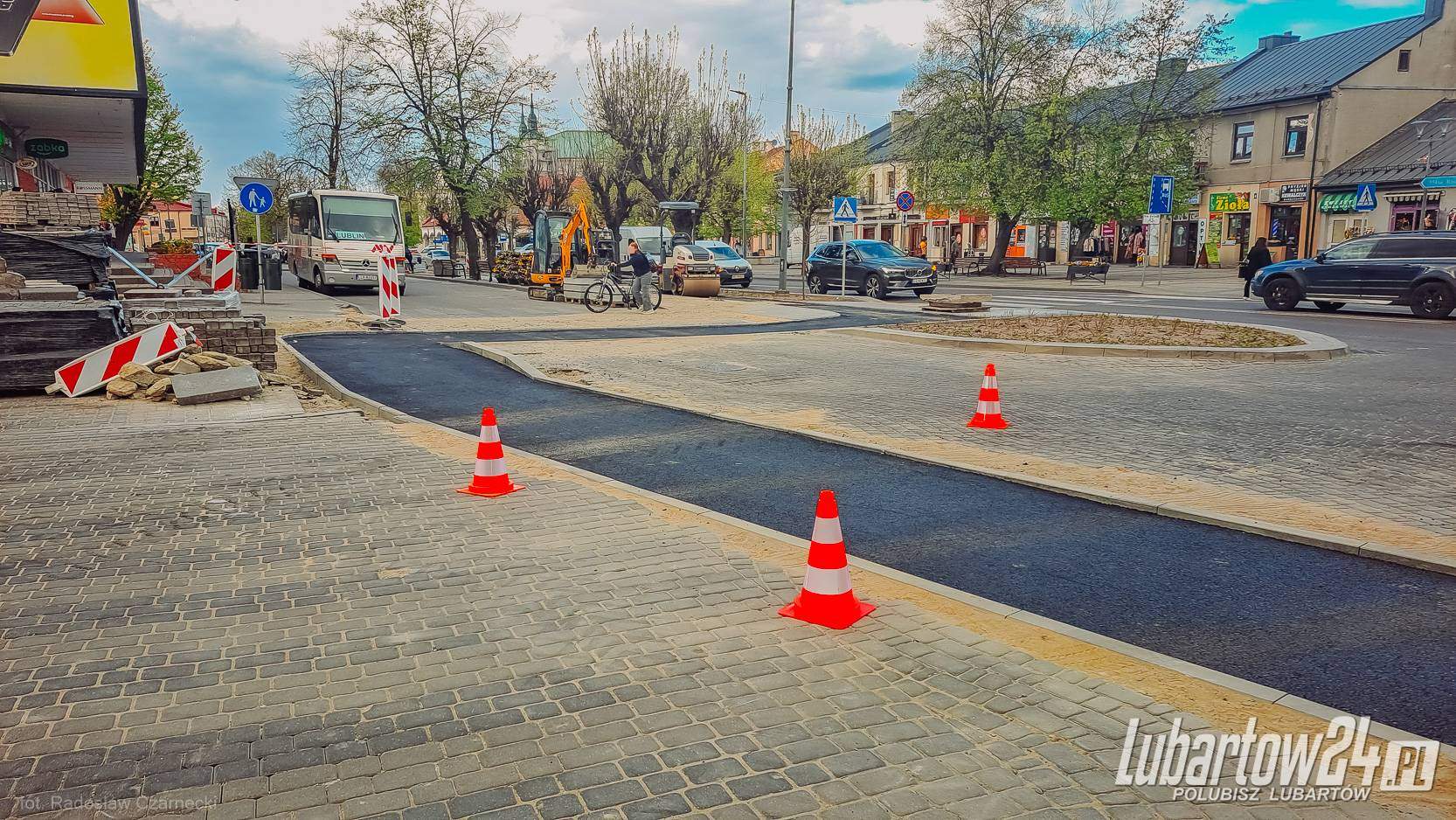 Ścieżka rowerowa w centrum Lubartowa