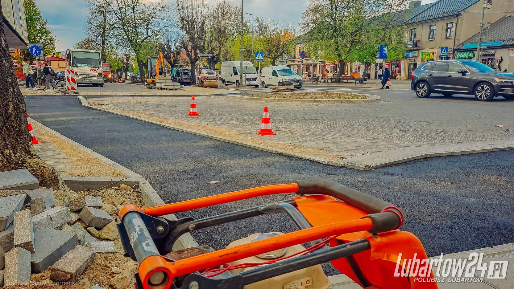 Ścieżka rowerowa w centrum Lubartowa