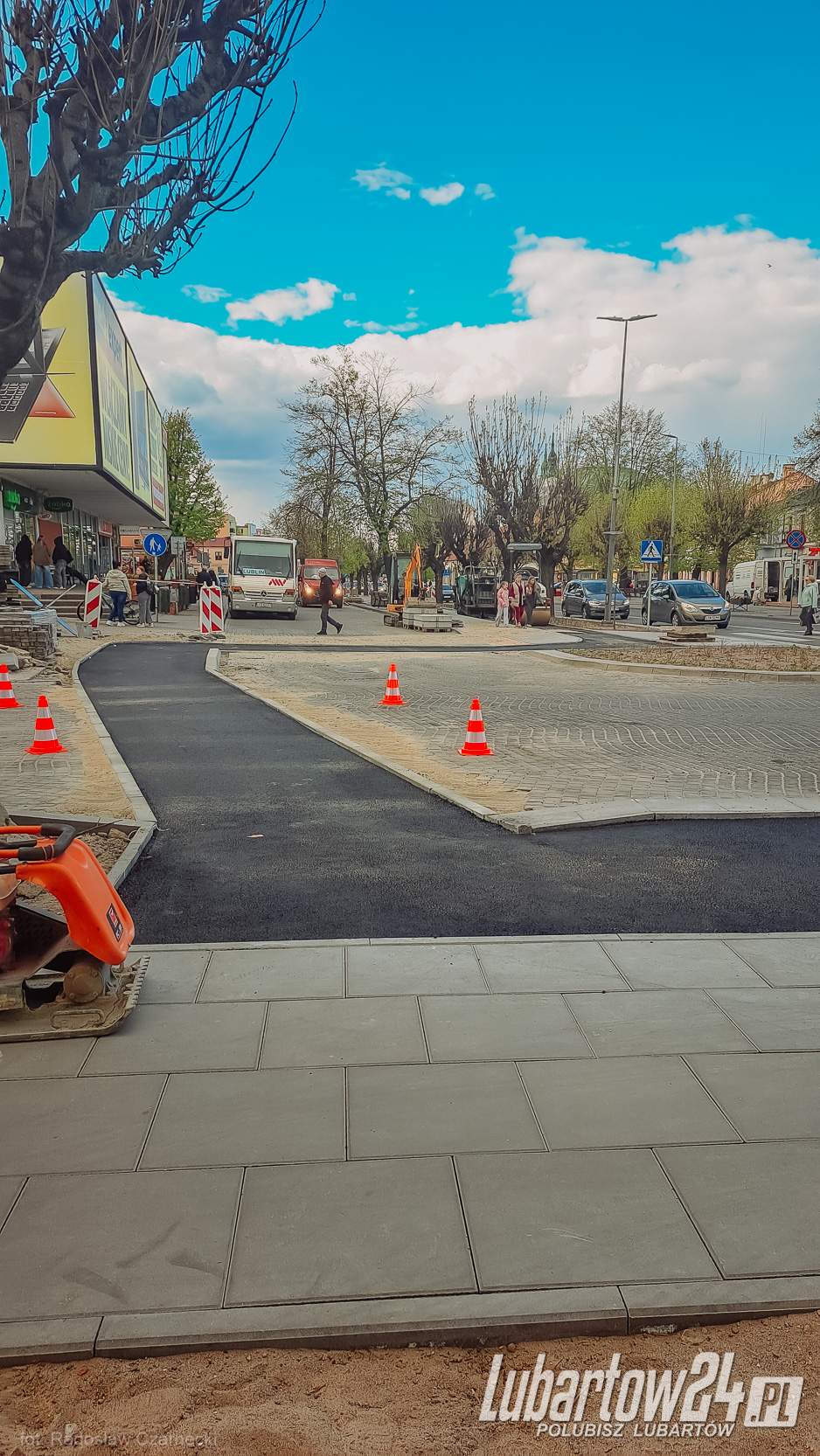Ścieżka rowerowa w centrum Lubartowa