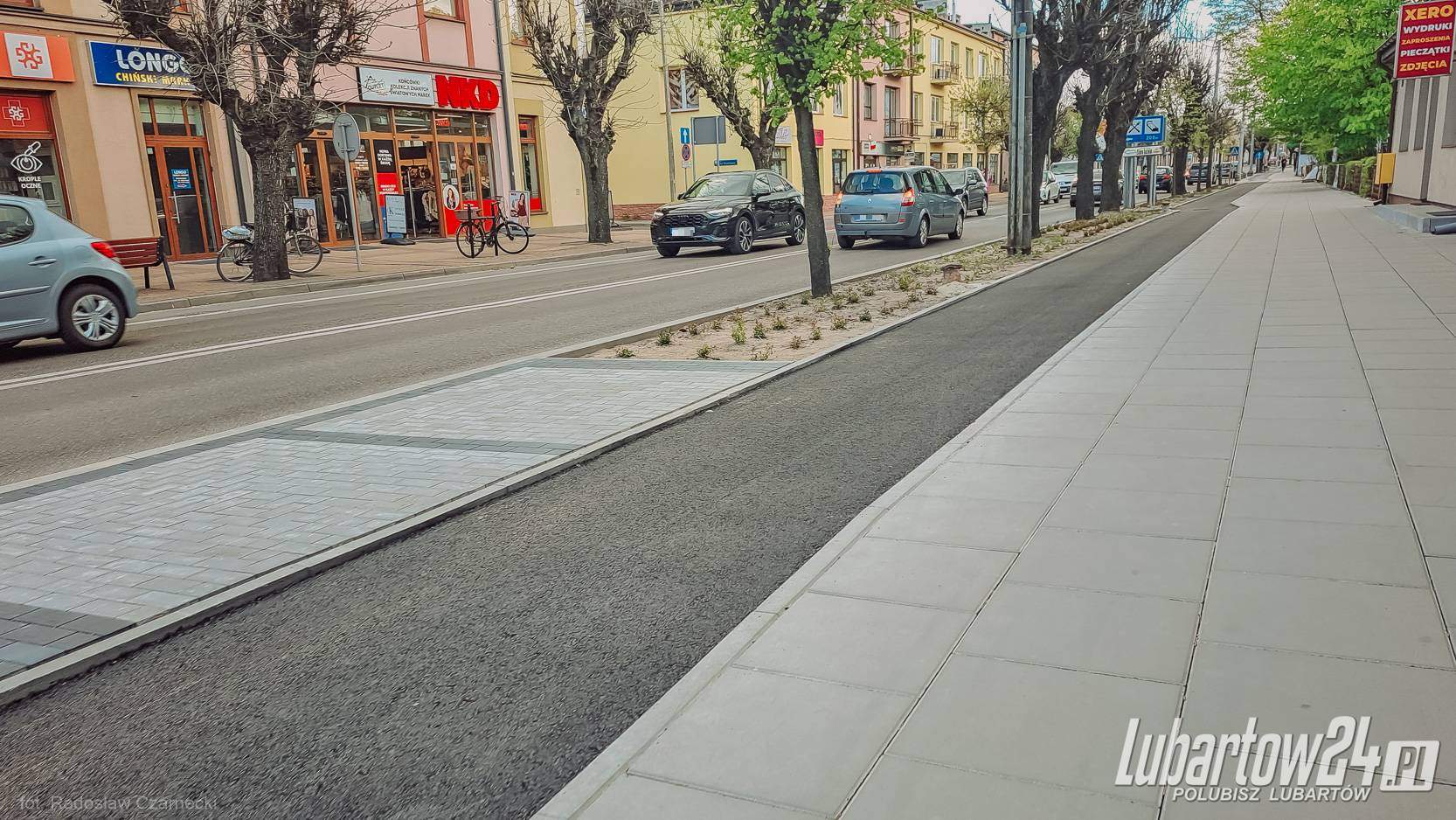 Ścieżka rowerowa w centrum Lubartowa