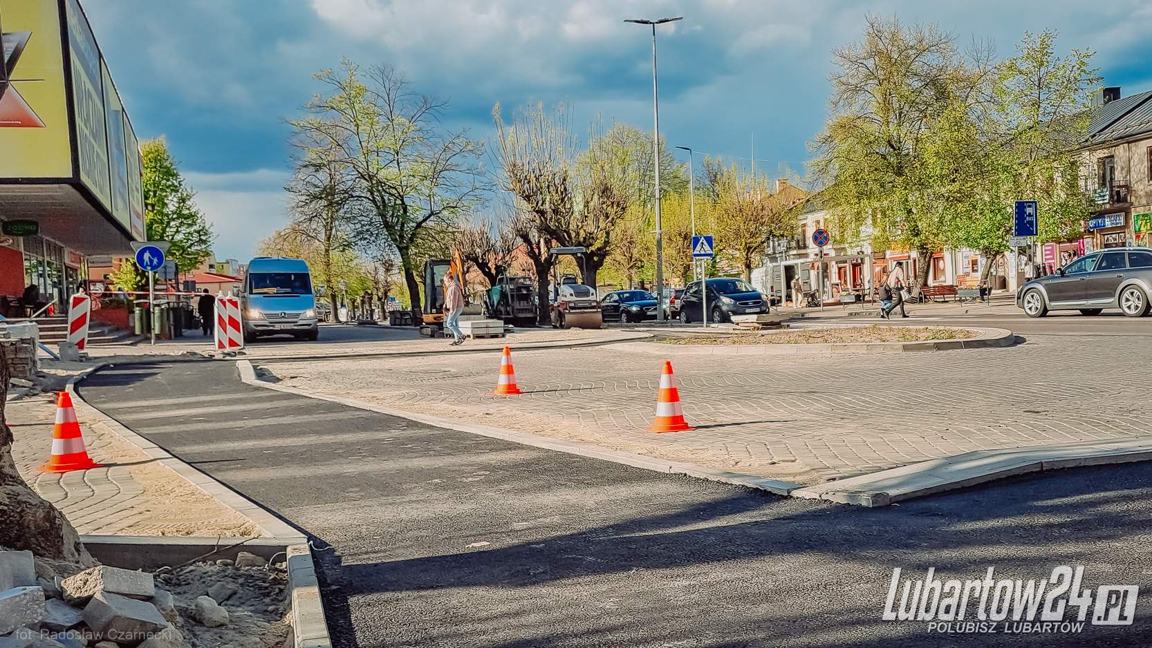 Ścieżka rowerowa w centrum Lubartowa