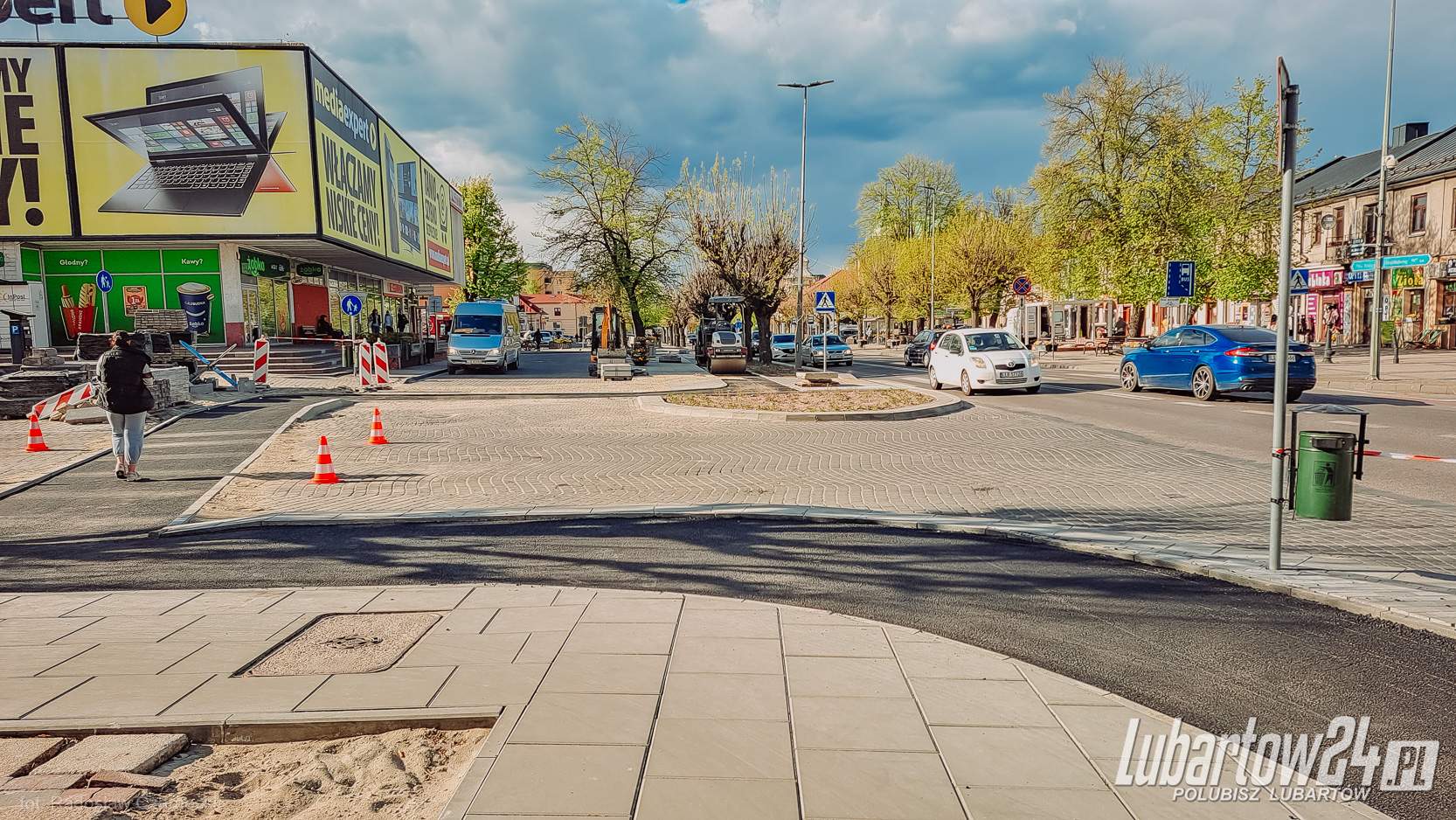 Ścieżka rowerowa w centrum Lubartowa