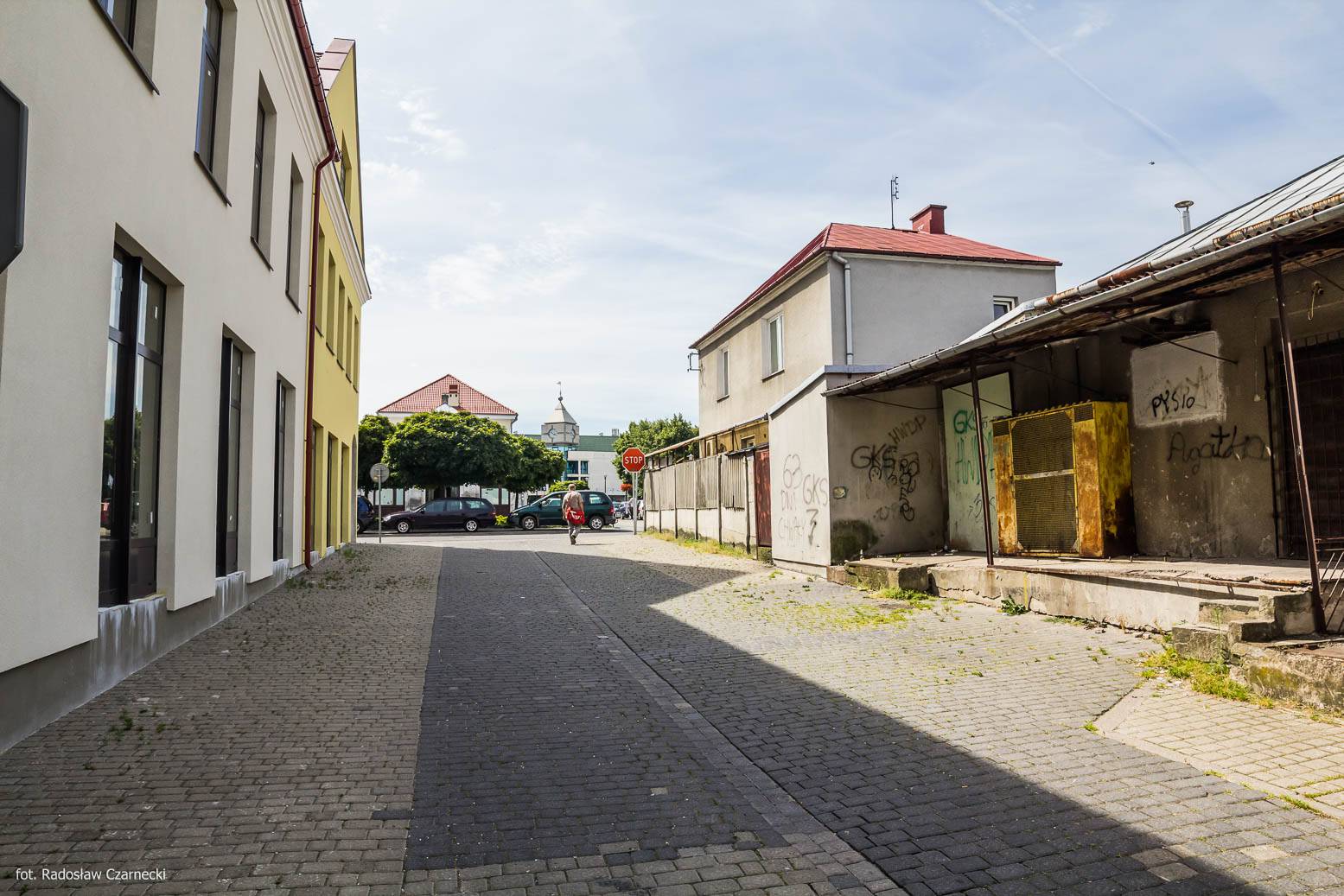 Widok na ratusz z ul. Kościuszki