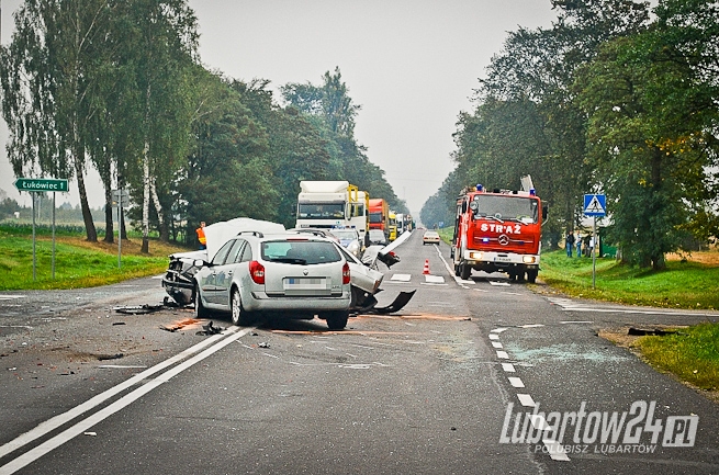 Wypadek w Łukówcu
