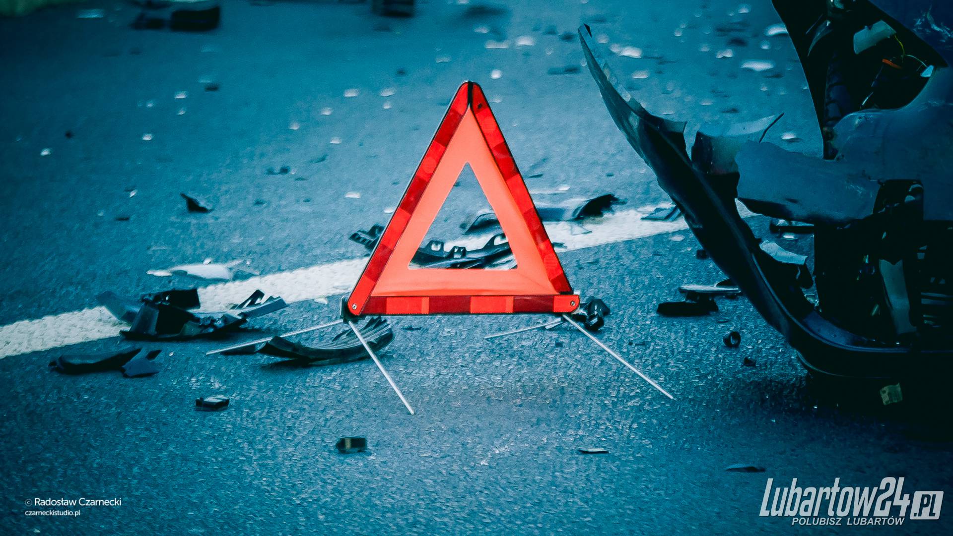 Zderzenie seata z jeepem w Kocku