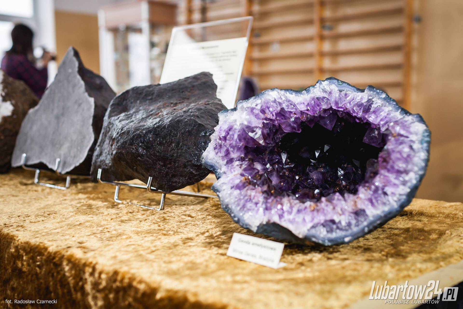 wystawa minerałów w Niedźwiadzie