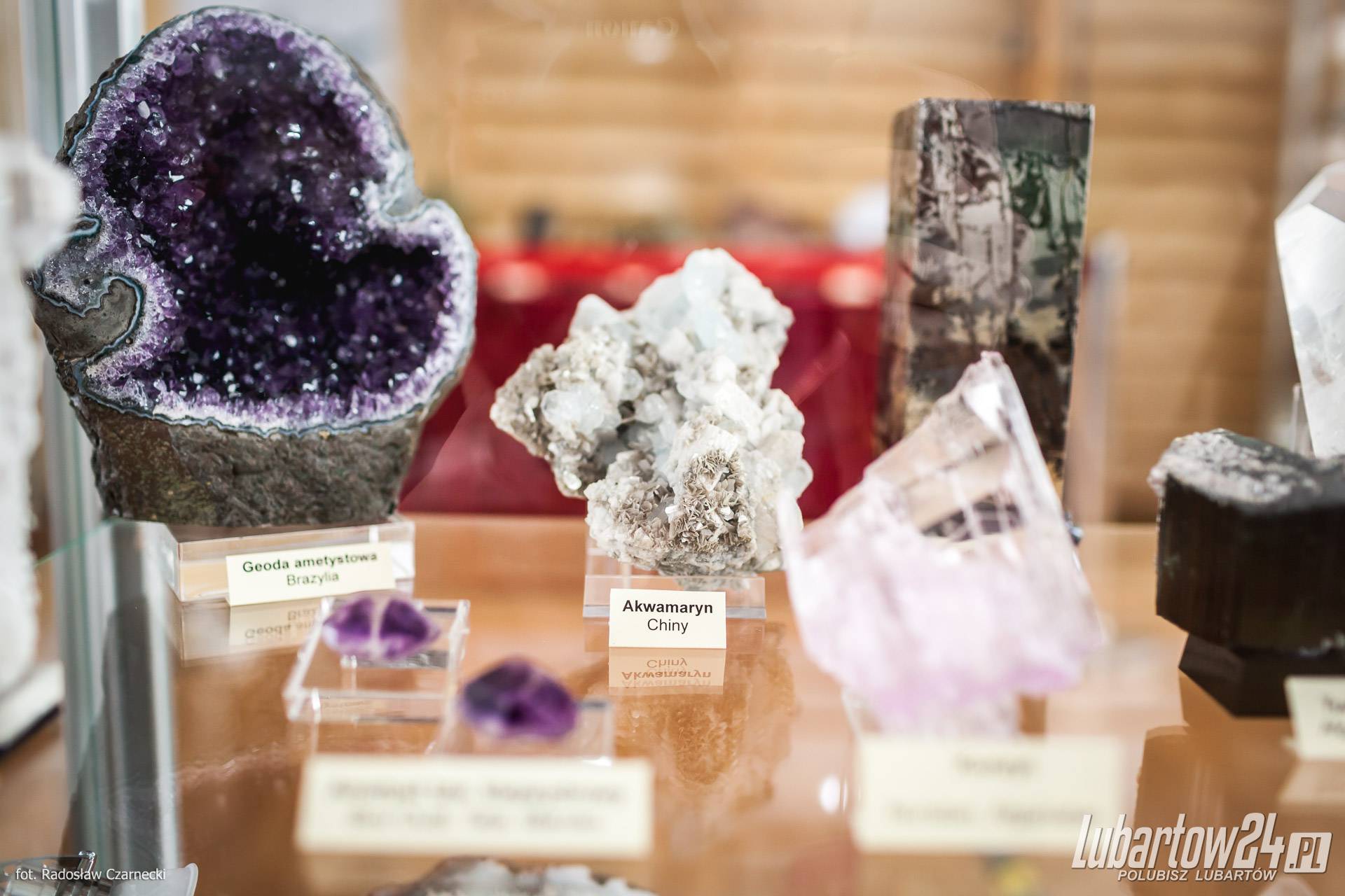 wystawa minerałów w Niedźwiadzie
