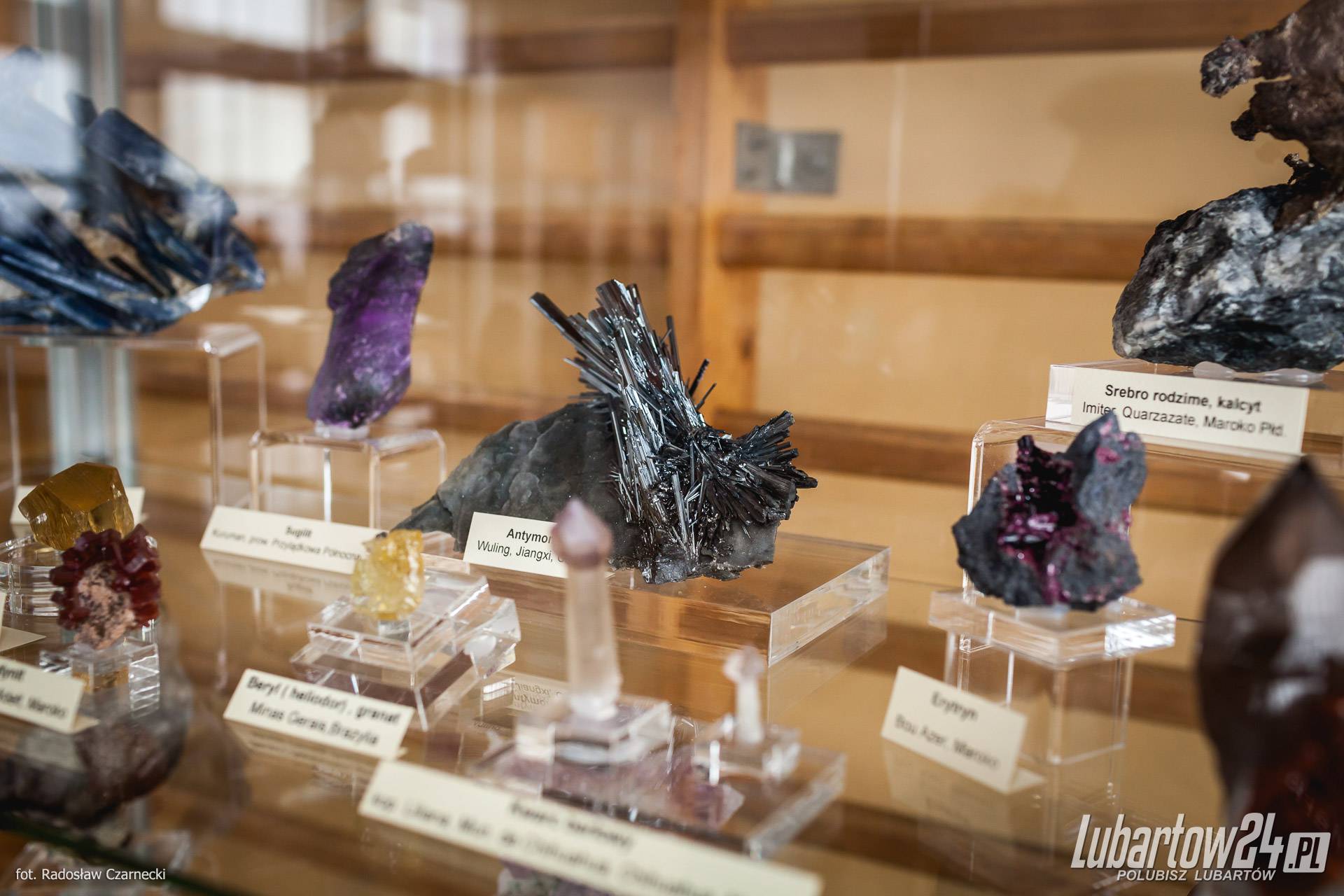 wystawa minerałów w Niedźwiadzie