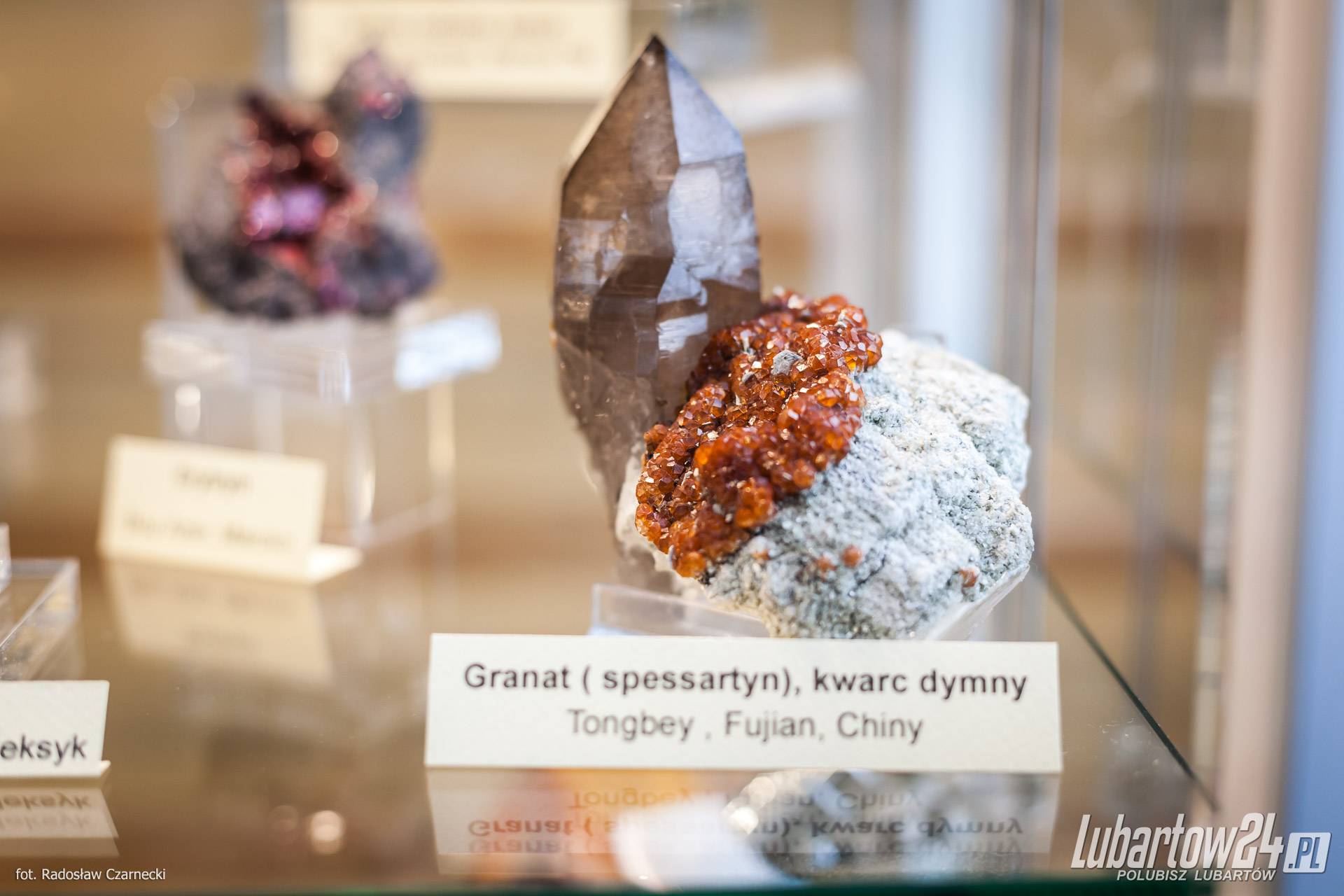 wystawa minerałów w Niedźwiadzie