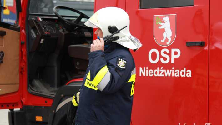 Ćwiczenia straży pożarnej w Pałecznicy