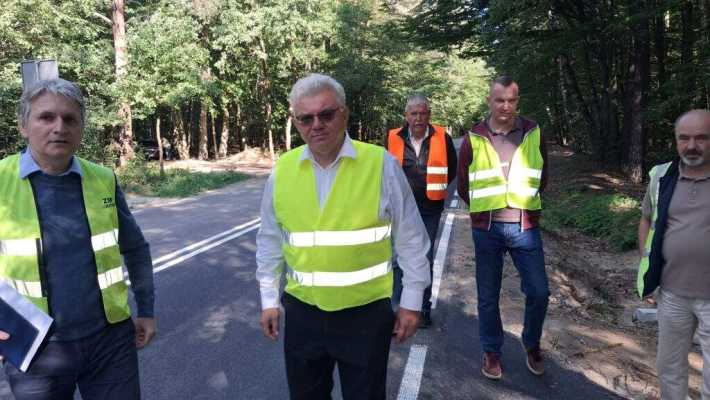 Drogowcy z Lubartowa i Łukowa odebrali prace na trasie Adamów - Krzówka