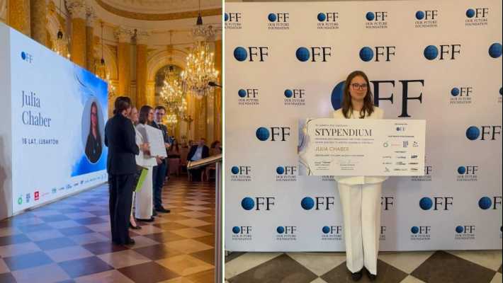 Julia Chaber (ZS2) stypendystką Our Future Foundation