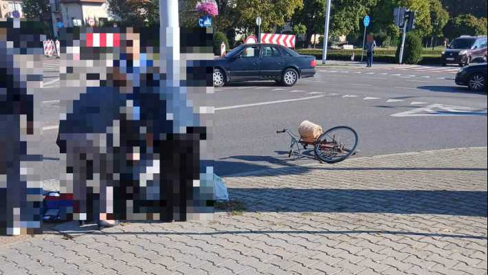 Potrącenie rowerzystki przy Lipowej w Lubartowie