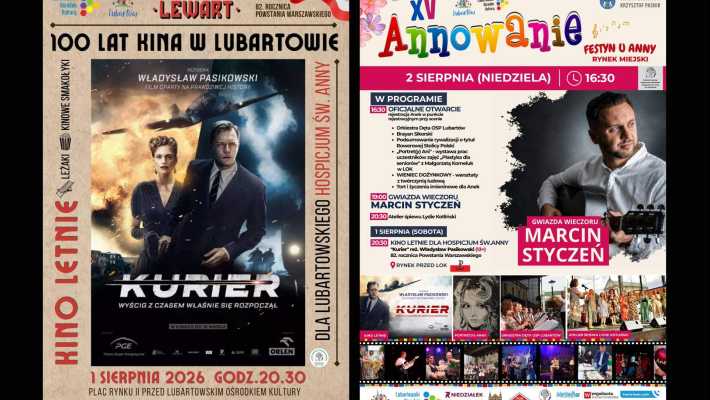 Lubartów: weekend pełen muzyki, kina i lokalnej kultury