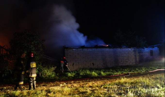 Strażacy z pięciu gmin gasili pożar w Dębczynie