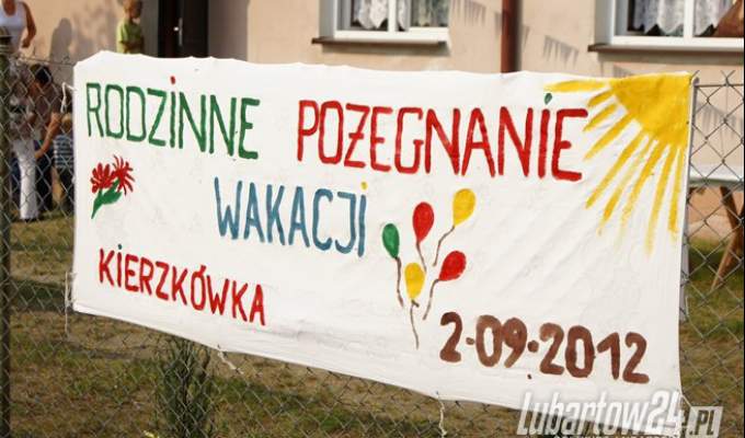 Rodzinne pożegnanie wakacji w Kierzkówce