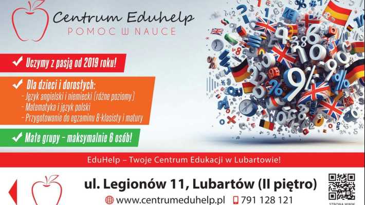 Małe grupy, indywidualne podejście – tak uczy Centrum Eduhelp w Lubartowie !