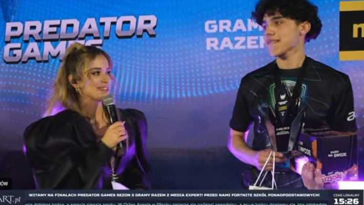 Nagroda dla ucznia II LO w finale Predator Games