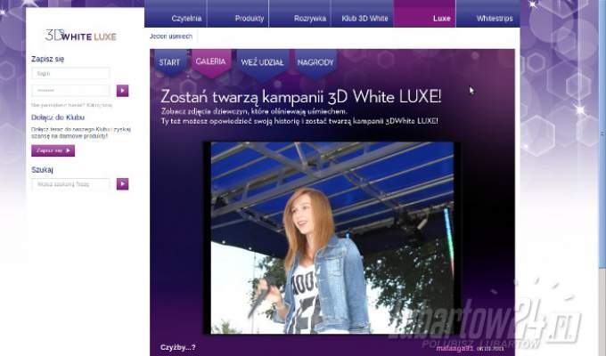 Małgosia Gałązka walczy w konkursie 3DWhite Luxe