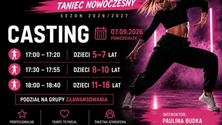 MKS Dance rozpoczyna nowy sezon! 7 września casting do grup tańca nowoczesnego!