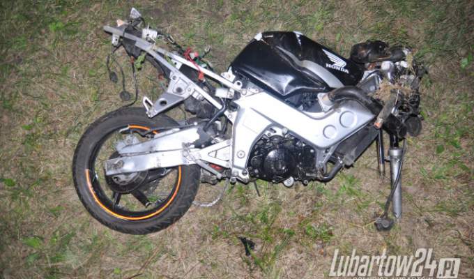 Wypadek w Firleju, motocykliści w szpitalu