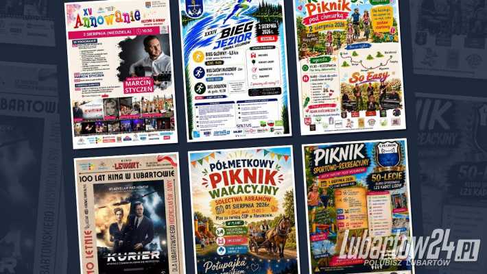 Weekend w powiecie lubartowskim: kino plenerowe, biegi, pikniki i muzyka na żywo