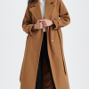 Płaszcz damski Camel- oversize