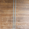 Karnisz podwójny srebrny- inox 186 cm.