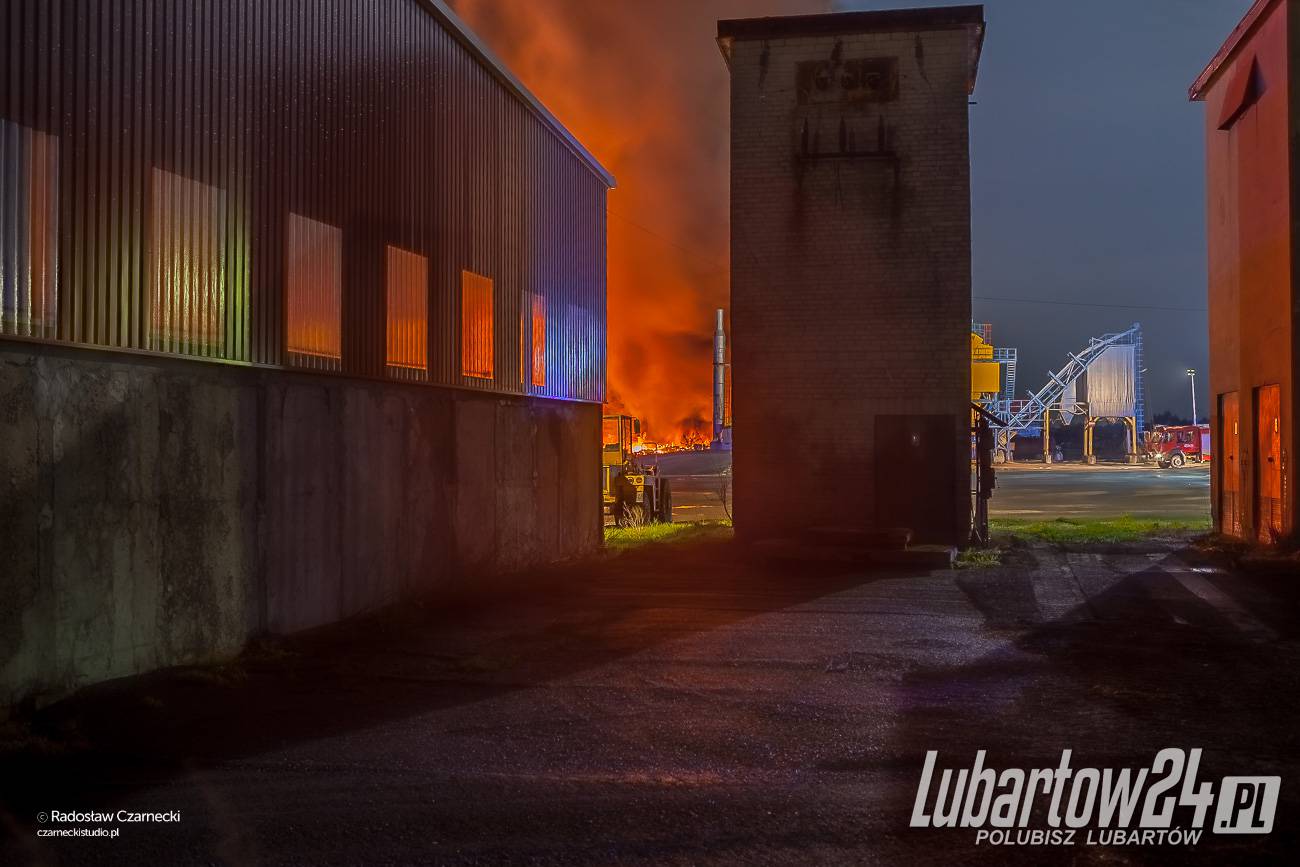 Pożar na składowisku opon