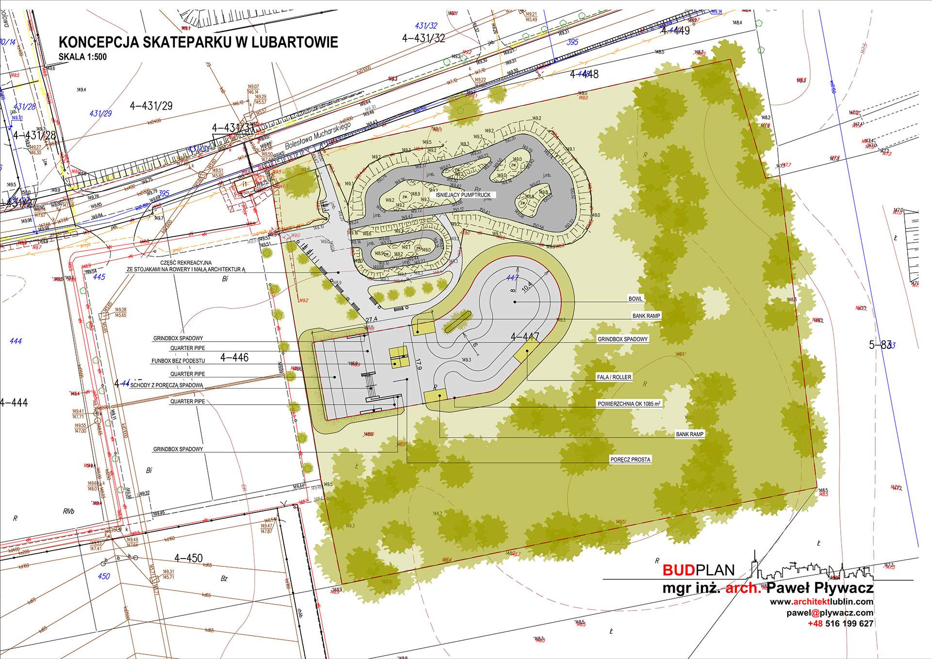 Projekt SkateParku w Lubartowie