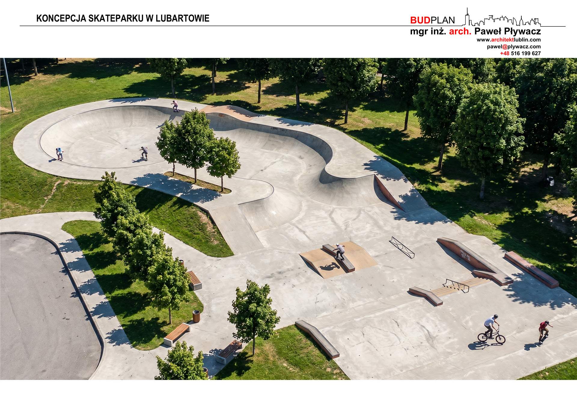 Tak może wyglądać SKATEPARK W LUBARTOWIE