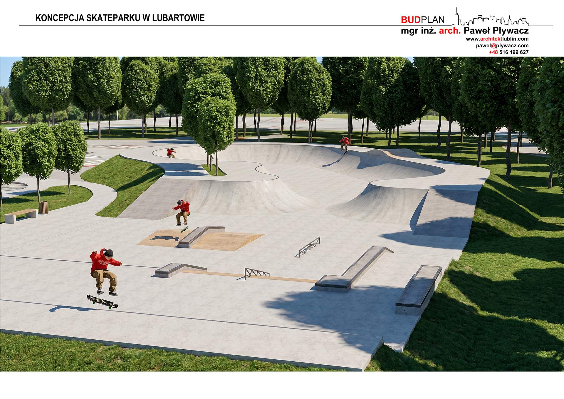 Projekt SkateParku w Lubartowie