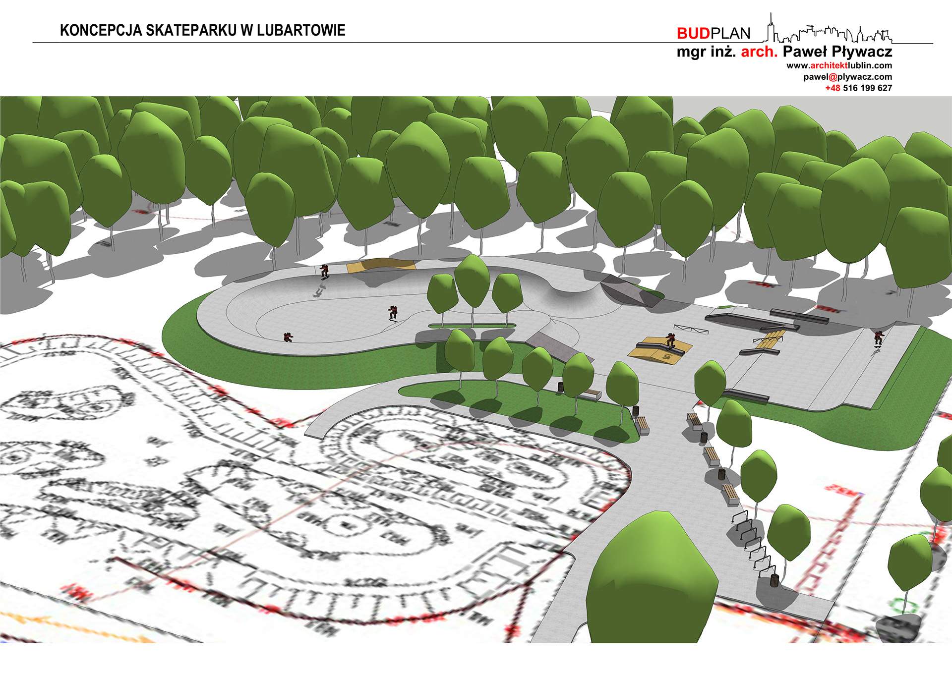 Projekt SkateParku w Lubartowie