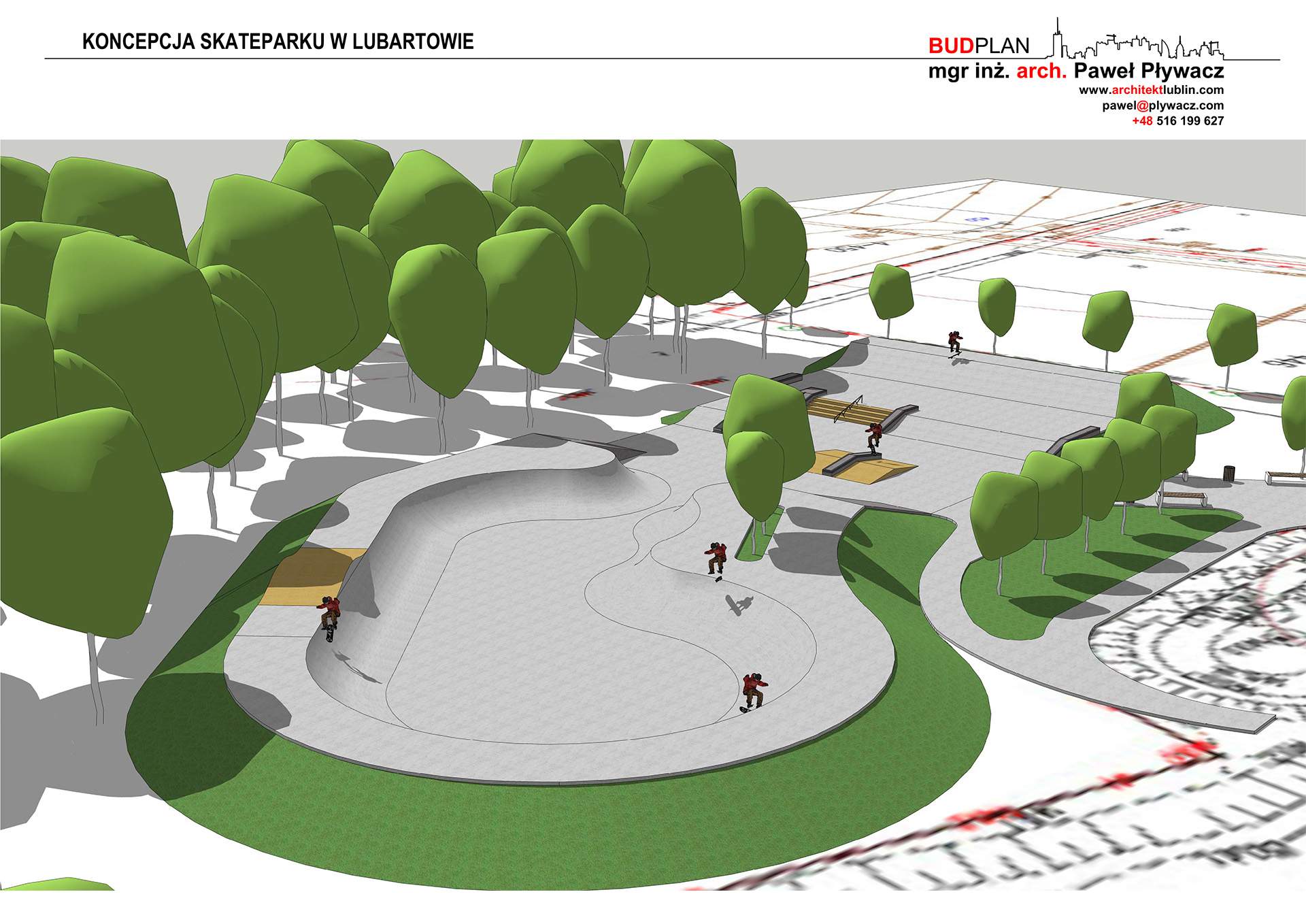 Projekt SkateParku w Lubartowie