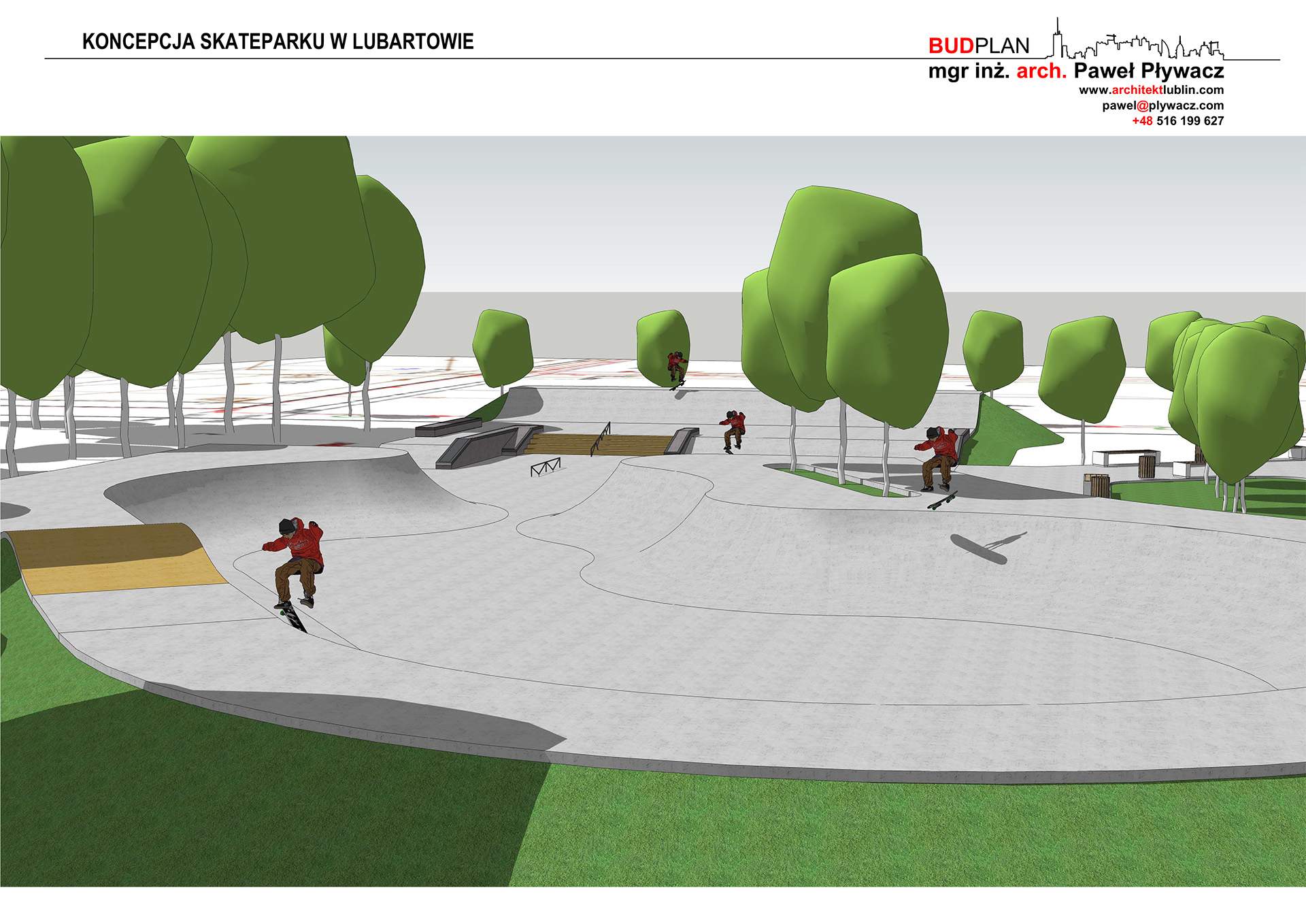 Projekt SkateParku w Lubartowie
