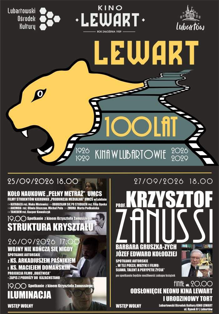100 lat kina w Lubartowie: „Wojny nie kończą się nigdy" i „Iluminacja"